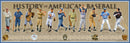 History of American Baseball Print 36"