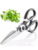 Professional Kitchen Shears Stainless Steel Poultry Chicken Bone Cutting Scissors Strong and Safe Used for Nut Cracking, Meat cutting