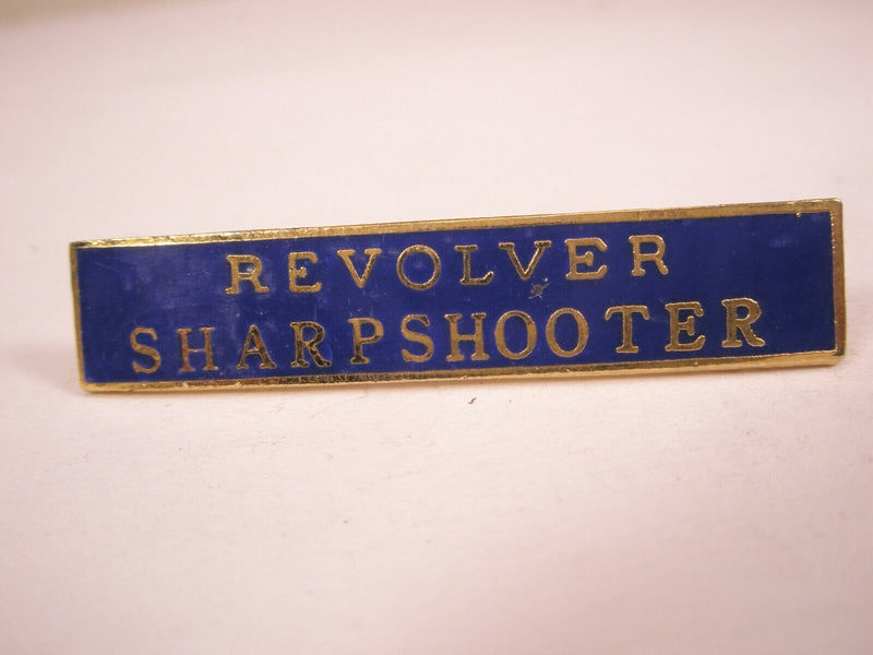 Revolver Sharp Shooter Commendation Pin