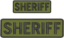 Sheriff Velcro Patch TDU Green